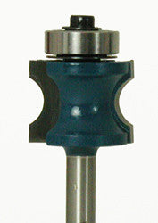 WL-1090 Thumbnail Router Bit 3/8" Bead Opening, 5/8" Cutting Length, 1/4" Shank w/Bearing Woodline USA