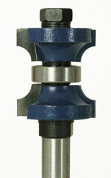 WL-1120-1 Double Roundover w/Center Bearing Router Bit 1/4" Radius, 7/8" Opening, 1-3/8" Cut Length, 1/2" Shank Woodline USA