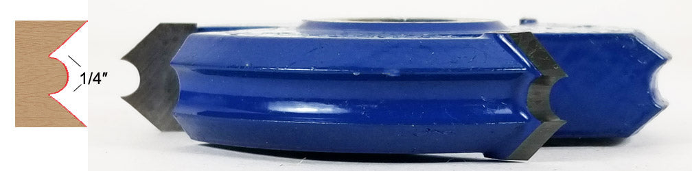 Wainscot Cutters WL-1597 Bead Cutter for WL-1598 3" Dia., 1/4" Bead Dia., 3/4″ CL, 3/4" Bore