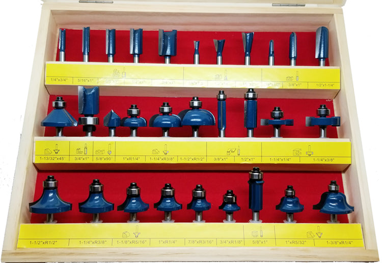 WL-2009 Essentials 30pc Router Bit Set 1/4" Shank