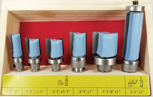WL-2032 6pc Pattern Router Bit Set