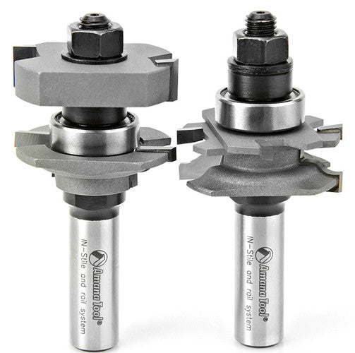 IN STILE ADJUSTABLE RAIL STILE ROUTER BIT SETS