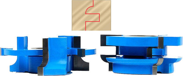 SC540 Rail and Stile Concave/Roundover Cabinet Door 3-9/16" Dia, 1" Cutting Length, 15/64" Radius, 1/4" Kerf x 7/16" Long Slots, 1-1/4 Bore Set