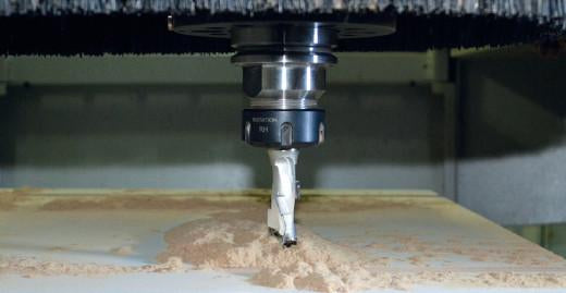 Woodline USA CNC bit at work