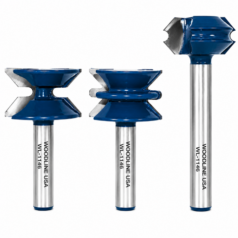 WL-1146 WAINSCOT PANELING ROUTER BITS 3 PC SET
