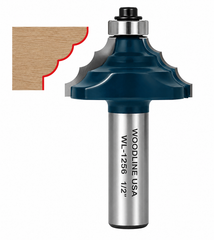 TRIPLE ROUNDOVER MOLDING ROUTER BIT