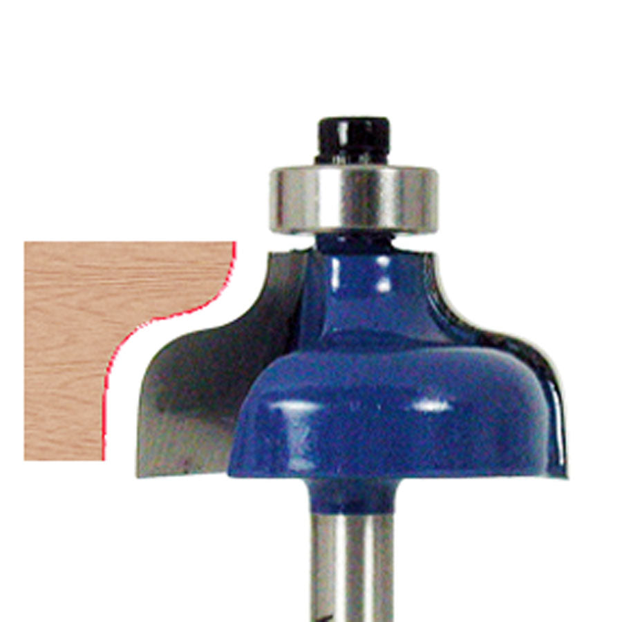Ogee Router Bit WL-1261 3/16" Radius, 1-1/4" Dia, 9/16" Cut Length, 1/4" Shank Woodline USA