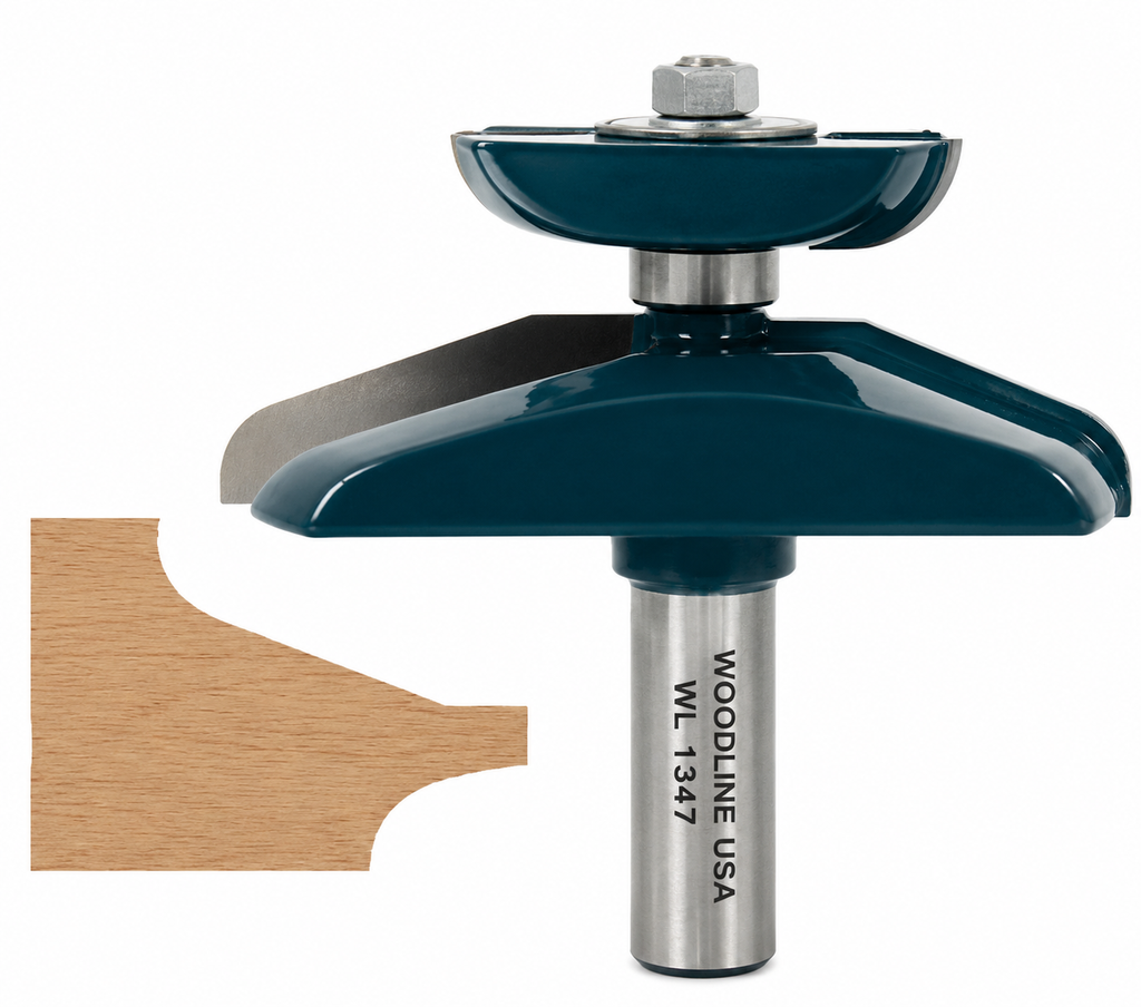 RAISED PANEL ROUTER BITS WITH UNDERCUTTER