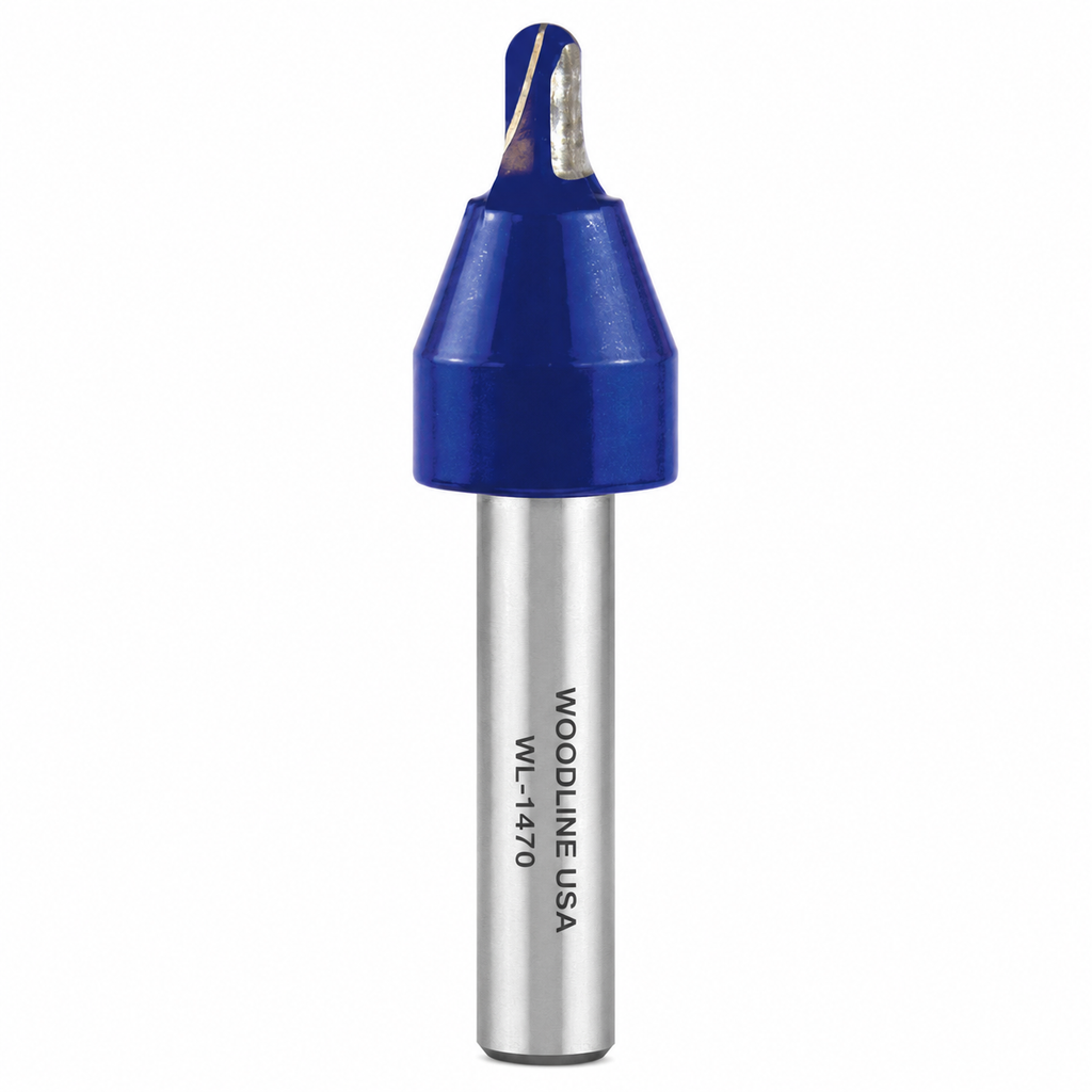 CORE BOX (ROUNDNOSE) ROUTER BITS 1/4" SHANK