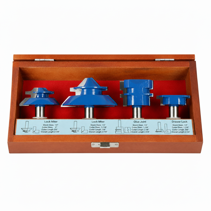 WL-1420-4 SUPER JOINT ROUTER BIT SET