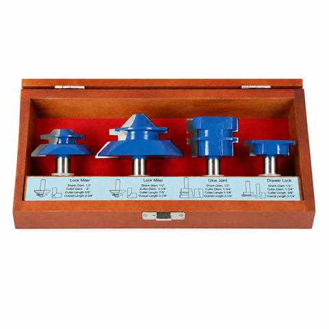 WL-1420-4 SUPER JOINT ROUTER BIT SET