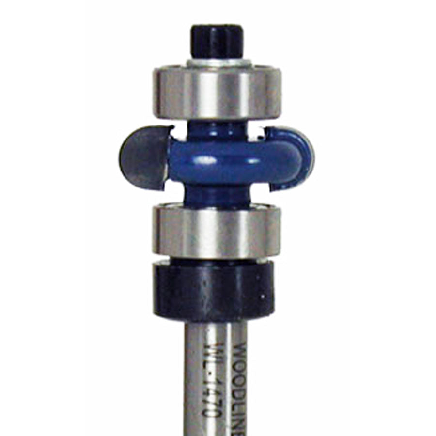 Edge Fluting Router Bit WL-1470   1/8″ Radius, 1/4″ Cut Length, 3/4″ Dia, 1/4″ Shank Woodline USA