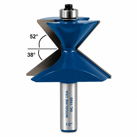 CROWN MOLDING SPRING ANGLE ROUTER BIT