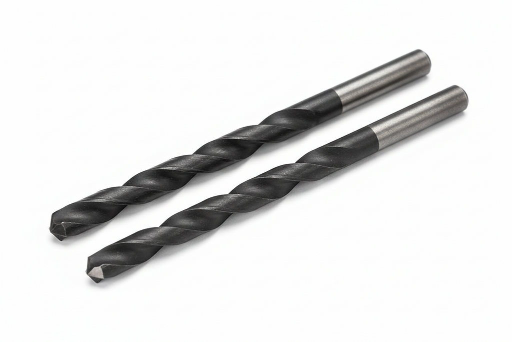 Black Oxide Drill Bit – M2 High-Speed Steel, 135° Tip, Round Shank