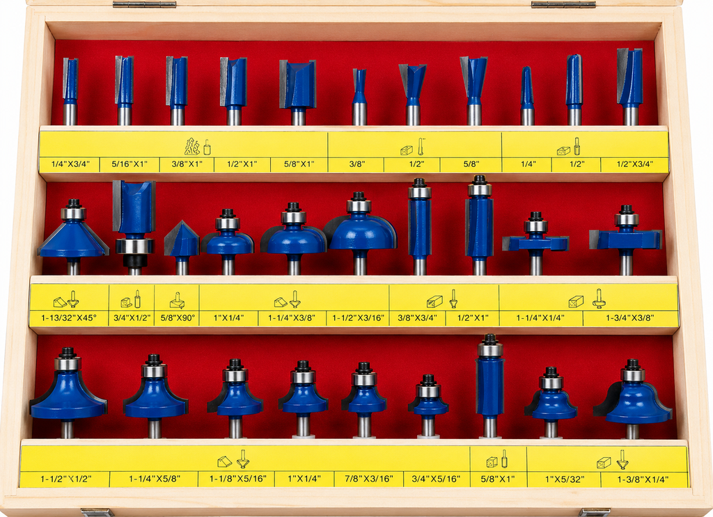 ESSENTIALS ROUTER BIT SET 30pc