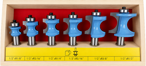 WL 2013 BULLNOSE 6pc ROUTER BIT SET 1/2" SHANK
