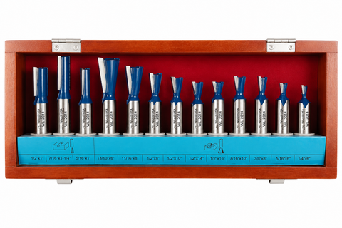 DOVETAIL JOINERY 13pc ROUTER BIT SET