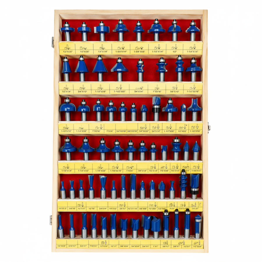WL 2066 MASTER WOODWORKER ROUTER BIT 66pc SET 1/2" SHANK