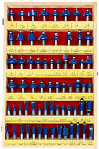 WL 2066 MASTER WOODWORKER ROUTER BIT 66pc SET 1/2" SHANK