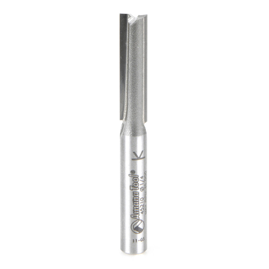 HIGH PRODUCTION STRAIGHT PLUNGE ROUTER BITS, 1/4" Shank