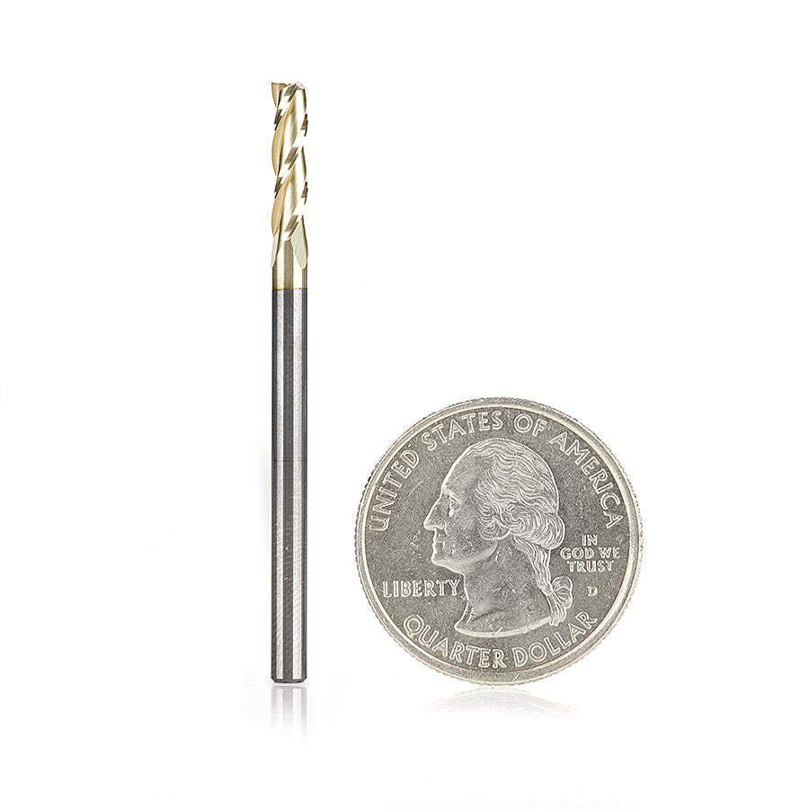 46091 1/8" Dia., 1/2"CL, 1/8" Shank, 2" OAL, 3 Flute, UPCUT, AMANA
