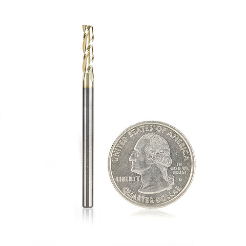 46091 1/8" Dia., 1/2"CL, 1/8" Shank, 2" OAL, 3 Flute, UPCUT, AMANA