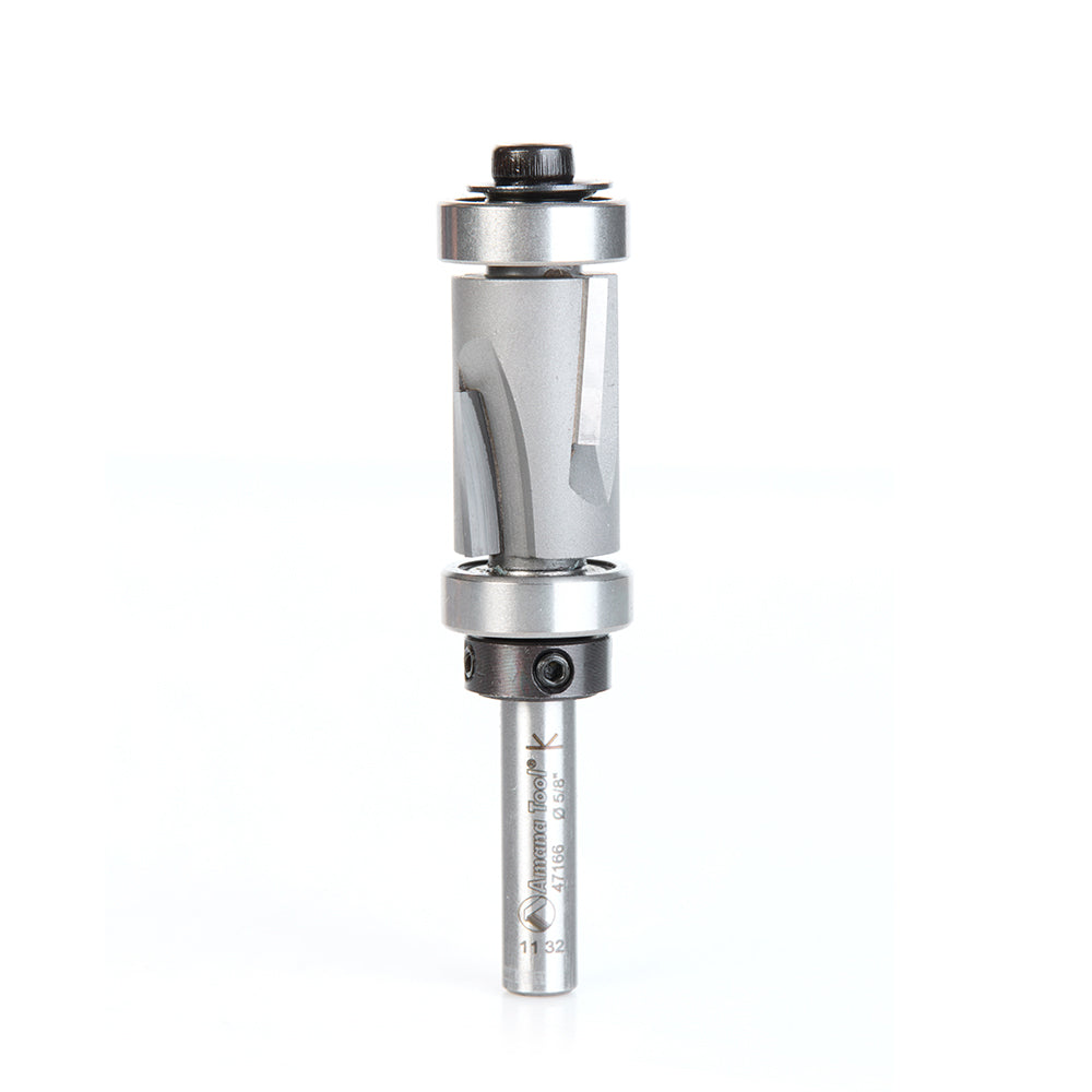 47166 Carbide Tipped Flush Trim Compression 5/8″ Dia, 7/8″ Cut Length, 1/4″ Shank, 2-3/4″ OAL Amana