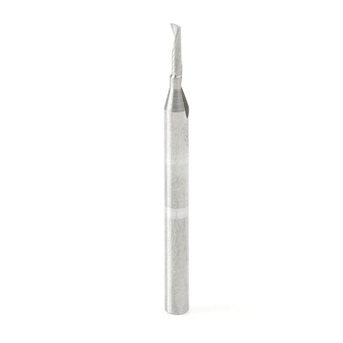 ALUMINUM CNC SPIRAL UP-CUT 'O' FLUTE ROUTER BITS 51470 1/16" Dia, 1/4" Cut Length, 1/8" Shank, 1-1/2" Long*