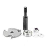 3 Wing Slot Cutter Router Bit 53409-1 7/32" Kerf, 1-7/8" Cut Dia, 1/2" Shank Amana