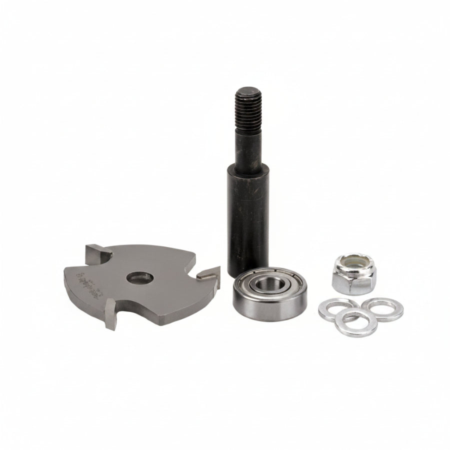 3 Wing Slot Cutter Router Bit 53410-1 1/4" Kerf, 1-7/8" Cut Dia, 1/2" Shank Amana