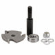 3 Wing Slot Cutter Router Bit 53400-1 1/16" Kerf, 1-7/8" Cut Dia, 1/2" Shank Amana