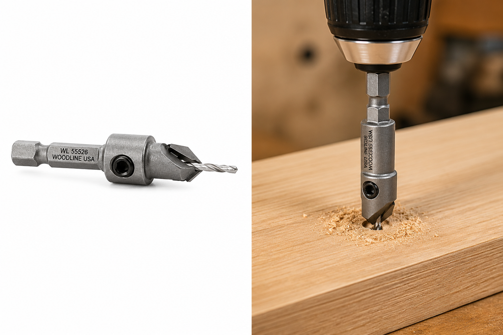1/4" QUICK RELEASE HEX SHANK CARBIDE 82° COUNTERSINKS