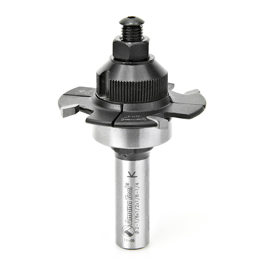 55500 EZ Dial Slot Cutter 2-1/8″ Dia, 1/8″-1/4″ x 1/2″ Cut Depth, 1/2″ Shank