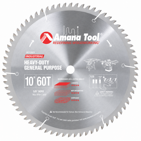 10" MDF, CHIPBOARD & LAMINATE SAW BLADES