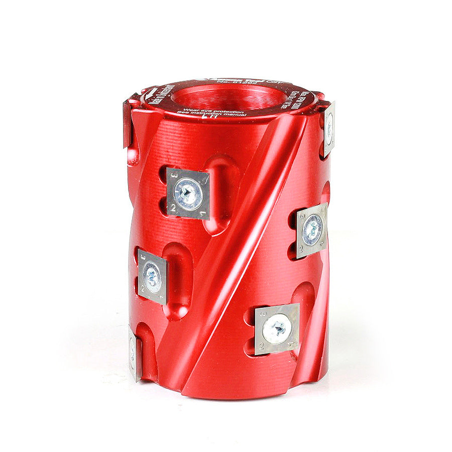 SPIRAL PLANER/JOINTING SHAPER CUTTER 61292 Insert Carbide Spiral Jointing 62mm (2-1/2″) Dia, 80mm (3-1/8″), 12 Teeth, 1-1/4″ Bore

