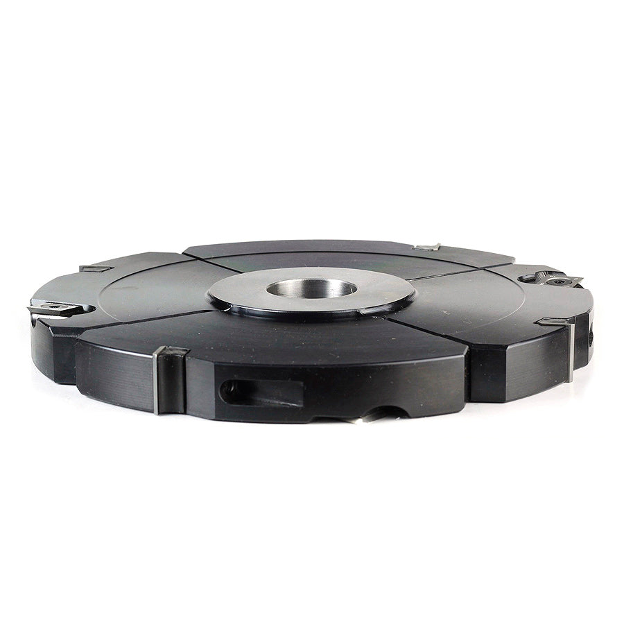 INSERT CARBIDE ADJUSTABLE GROOVE & RABBET 61358 Insert Carbide Adjustable Groove & Rabbet with Scorer 200mm 7-7/8″) Dia, 20.6 to 40mm (13/16″ to 1-9/16″) Kerf, 1-1/4″ Bore Amana Tool
