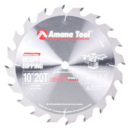 AMANA 710200 Carbide Tipped Heavy-Duty Ripping 10″ Dia, 20T FT, 18°, 5/8″ Bore