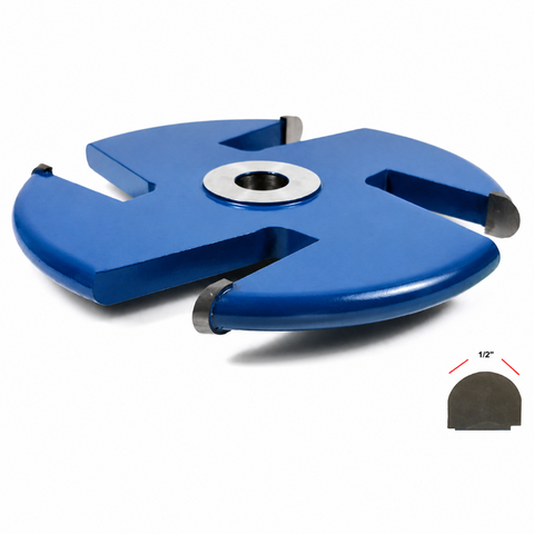 7540 Flute & Cove Cutter 4 Wing 6″ Dia, 1/2″ Wide, 1/2″ Depth, 5/8″ Arbor