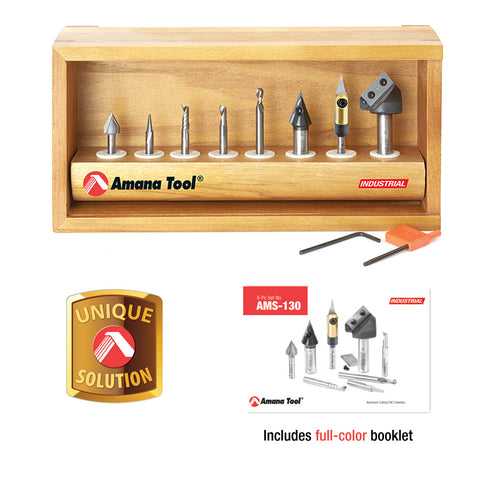 AMS-130 CNC SIGNMAKING STARTER ROUTER BIT SET