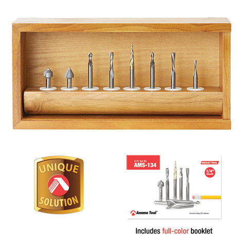 AMS-134 CNC GENERAL PURPOSE ROUTER BIT SET