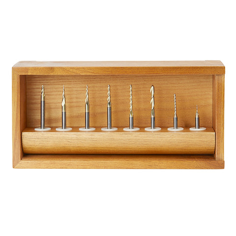 AMS-136 CNC 2D/3D CARVING TAPERED BALL NOSE ROUTER BIT SET