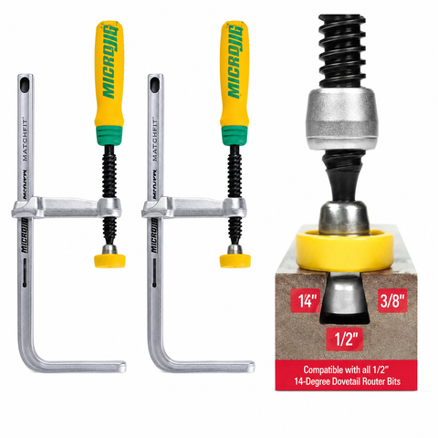 MicroJig MatchFit Dovetail  Clamp 2 Pack