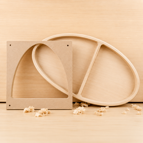 HALF OVAL BOWL TEMPLATE