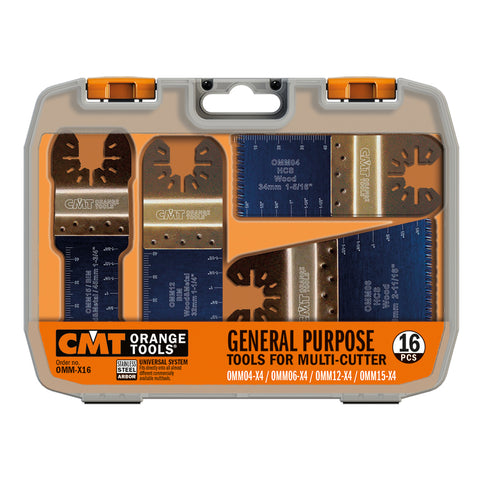 OMM-X16 OSCILLATING MULTI-CUTTER 16 PC GENERAL PURPOSE SET