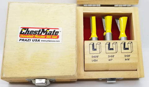 Prazi™ ChestMate™ Dovetail Bit Set