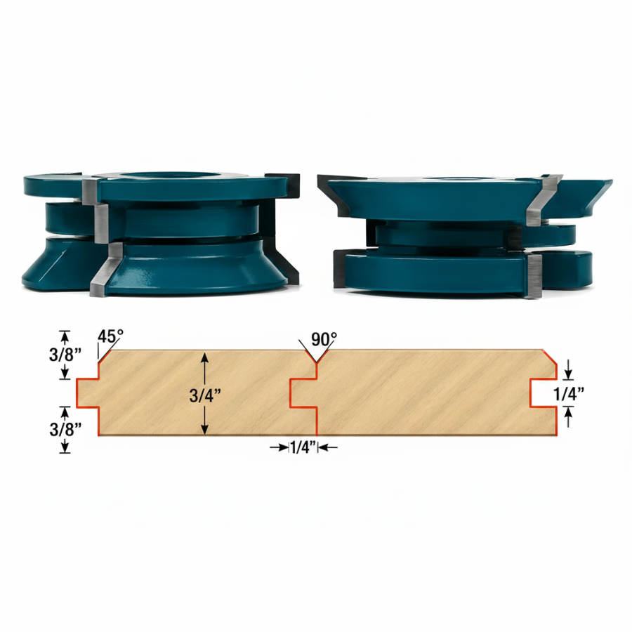 WAINSCOT/BEADBOARD PANELING SHAPER CUTTERS