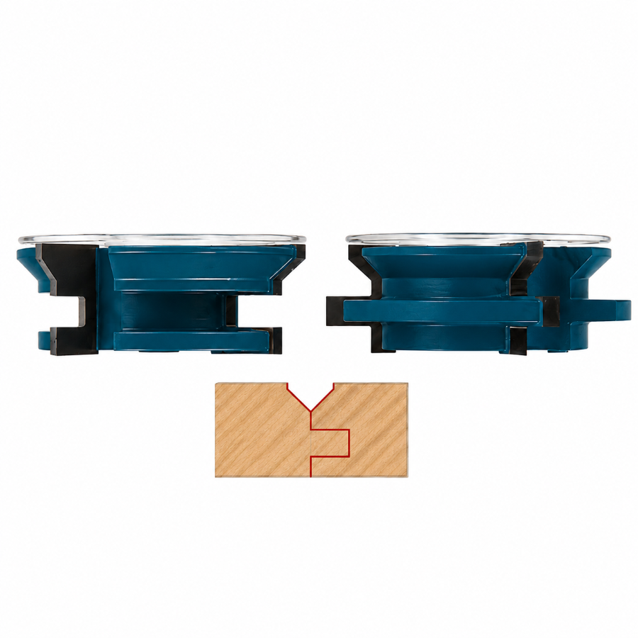 TONGUE & GROOVE WITH V SHAPER CUTTERS