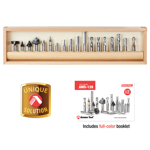 AMS-139 CNC ADVANCED GENERAL PURPOSE ROUTER BIT SET