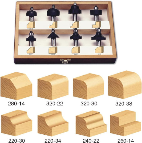 PROFILE 8pc ROUTER BIT SET