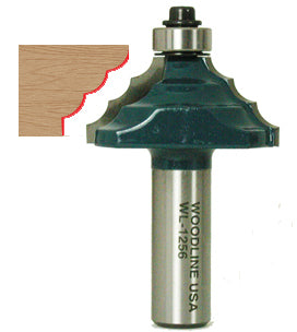 Triple Roundover Router Bit WL-1256 1-5/8″ Diameter, 3/4″ Cut Length, 3/16″ Bead Radius, 1/2″ Shank